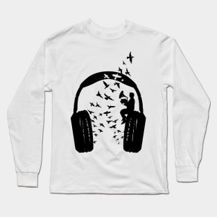 Headphone Gramophone Long Sleeve T-Shirt